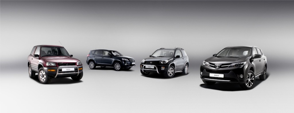 Cztery generacje Toyoty RAV4 