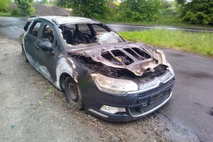 Pożar samochodu https://www.motorewia.pl Michał Lisiak