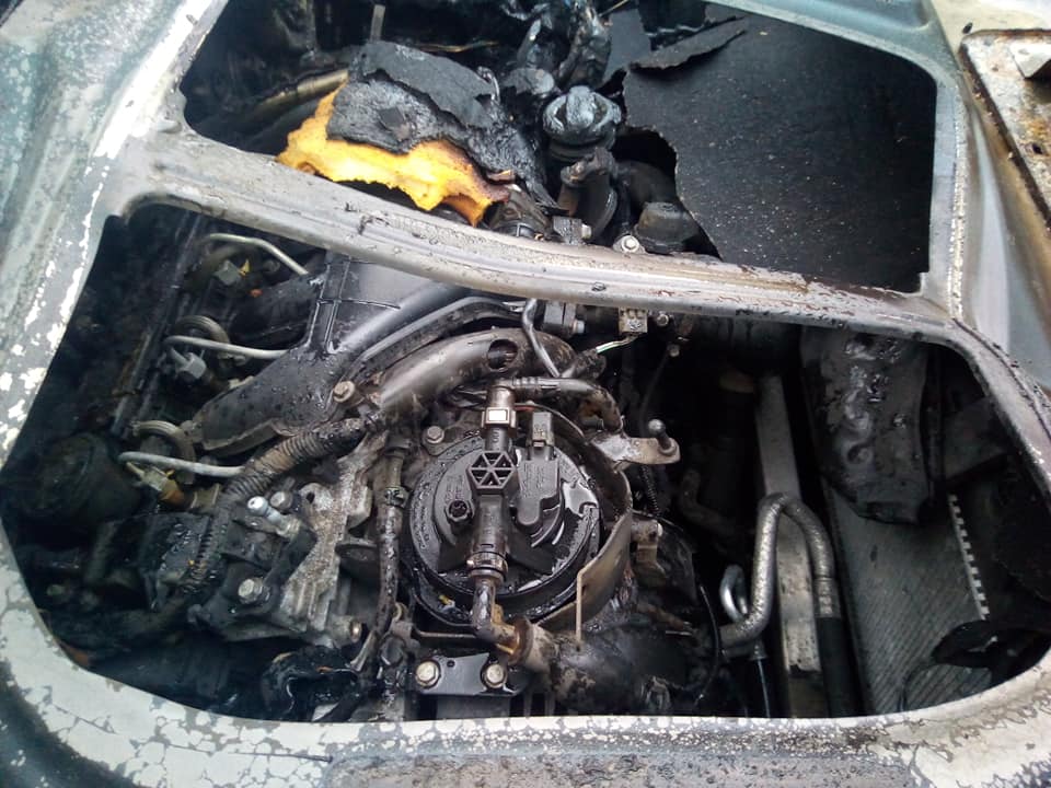Pożar samochodu https://www.motorewia.pl Michał Lisiak 