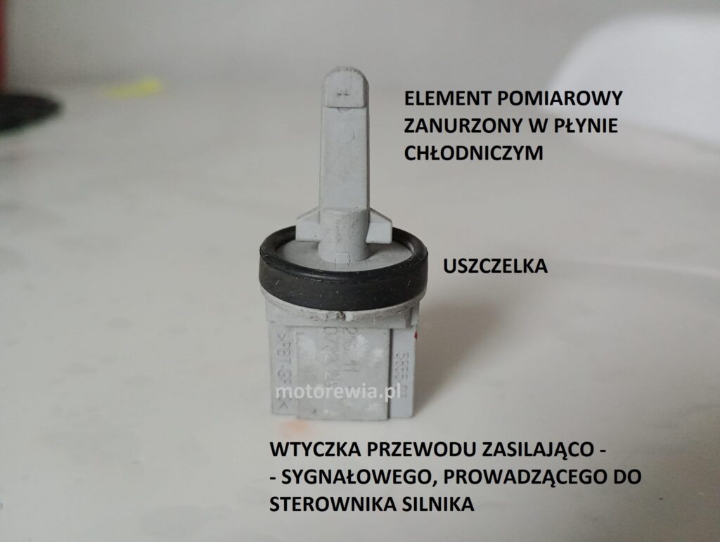 Czujnik płynu chłodniczego awaria, czujnik plynu chłodzącego budowa, jak działa czujnik temperatury połynu chłodzącego