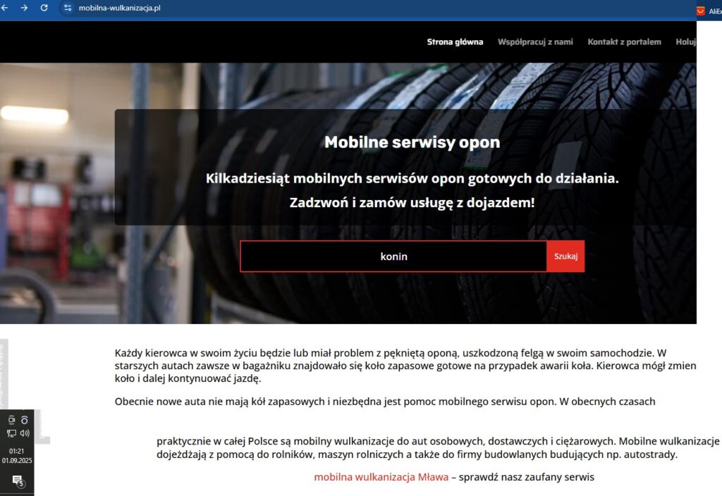 jak znaleźć mobilną wulkanizację 