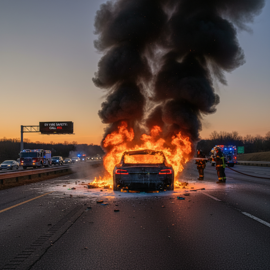 Przyczyny pożarów aut elektrycznych kontra przyczyny pożarów aut spalinowych