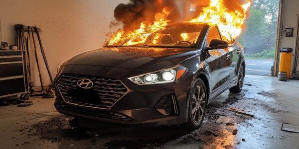 pożar samochodu elektrycznego hyundai ioniq 5