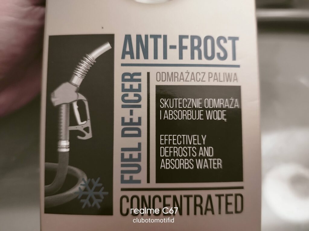 zamarznięte paliwo benzyna