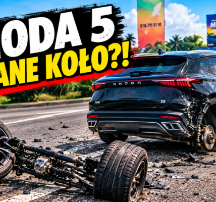 Omoda 5 oderwane koła w trakcie jazdy