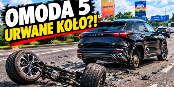 Omoda 5 oderwane koła w trakcie jazdy